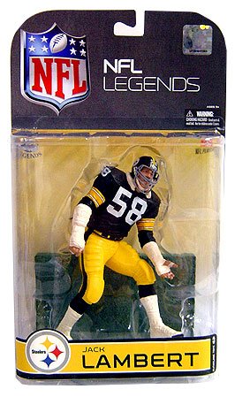 McFarlane NFL Legends Series 4 Jack Lambert (#58 Pittsburgh Steelers) Grey Face Mask Chase Variant Collector Level