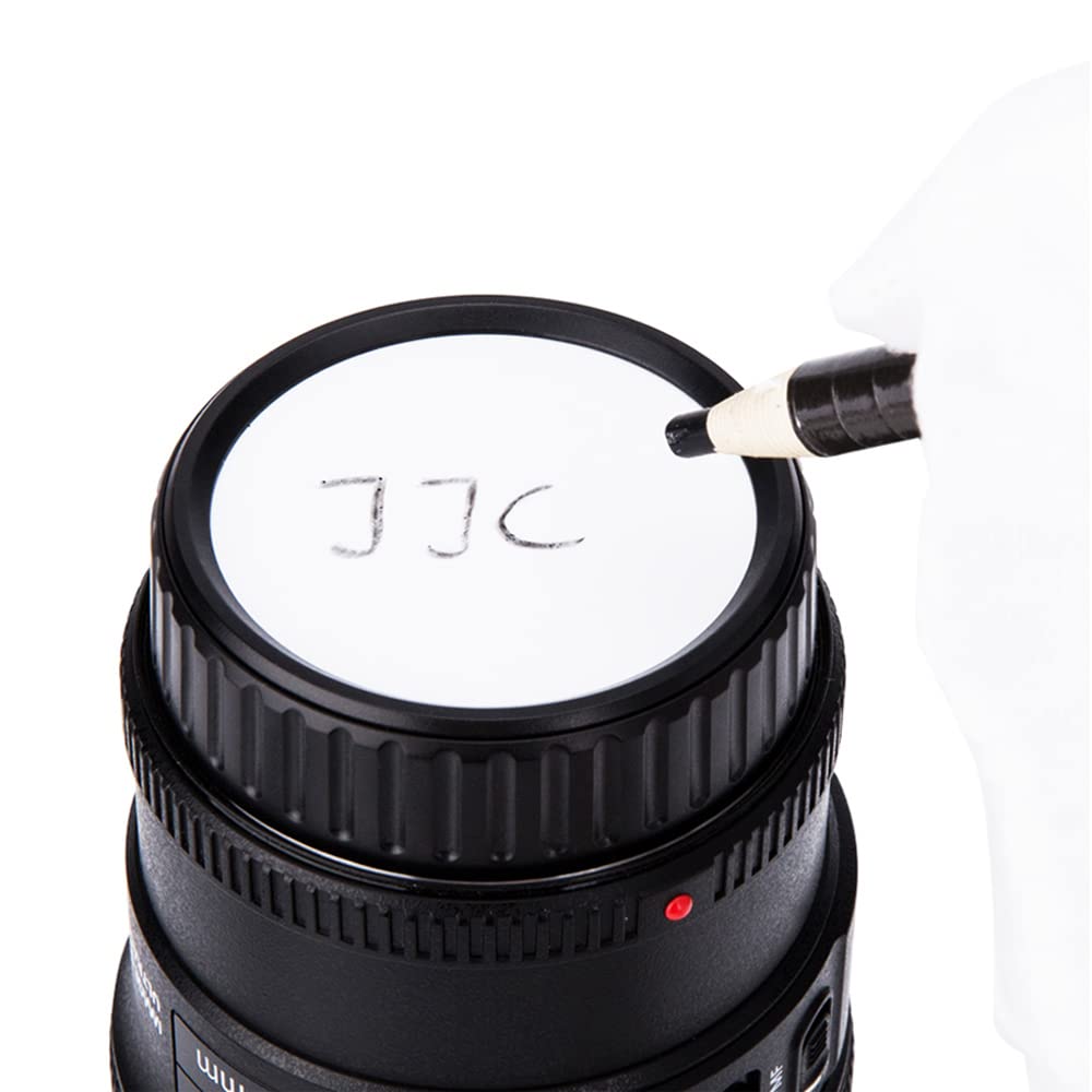 JJC Markable Camera Rear Lens Cap for Fujifilm X Mount Lenses - DIY Writable Lens Focal Ranges Organized Better