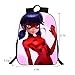 KINOMOTO Lady Bug Backpack 16Inch Girls Marinette Cosplay School Shoulder Bag Daypack (Marinette 2)
