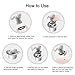 Drain Hair Catcher Strainer Stainless Steel, Mifanstech Bathtub Drain Protector, Fast Water Tub Drain Cover, Anti-rust/Mold, Size From 1.35''to 1.75'' for Bathroom and Kitchen