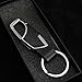 Lecxci Practical Hanging Casual Car Keychain, Home Key Tags Holder for Men Women (1-ring, Silver)