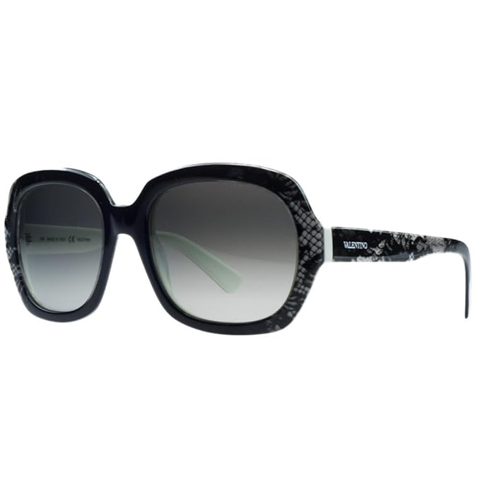 Buy Valentino Sunglasses VAL 678S Sunglasses 102 Black lace with white
