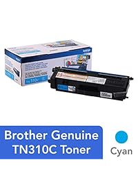 Brother TN310 C Cartucho de tóner para impresora Brother Laser Printer Toner   Retail Packaging   Cian