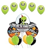 Space Alien Birthday Party Supplies Balloon Bouquet Decorations