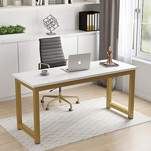 Tribesigns Computer Desk, 63 inch Large Office Desk, Study Writing