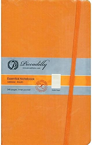 Orange Essential Notebook-Medium-Ruled-Hardcover