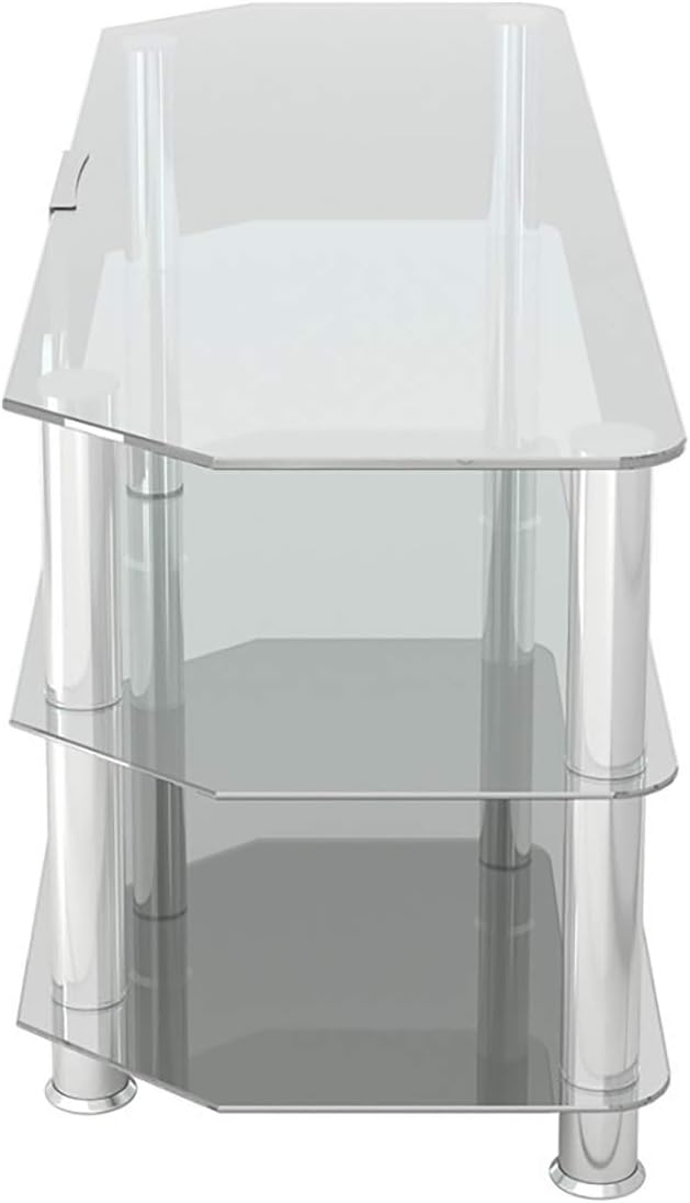 clear plastic tv stand