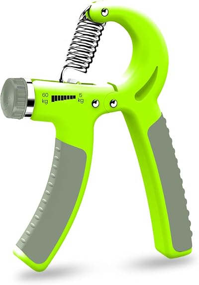 A5 Fitness Grip Strengthener Green Hand Gripper 5-60 Kg Adjustable