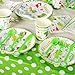 EXIJA Dinosaur Party Supplies Set, 12 9inch Dinner Plates+12 7inch Dessert Plates+12 Napkins, Dinosaur Party Plates and Napkins For Birthday Boys Girls,Serves 12