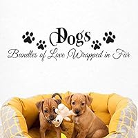 FlyWallD Gods Wall Decal Vinyl Cute Decor Pets Room Quote -Bundles of Love Wrapped in Fur