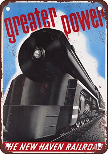 New Haven Railroad Vintage Look Reproduction Metal Tin Sign 12X18 Inches 2