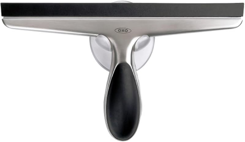 OXO Good Grips Stainless Steel Squeegee White Black 10 x 1.5 x 6 in