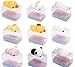 NIGHT-GRING 9PCS Kawaii Cute Slow Rising Animal Hand Toy Squeeze Kids Toy Gift (9 Styles)