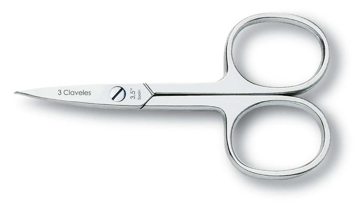 3 Claveles 12075 Scissors Nail File Straight 3.5 Inches