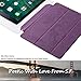 Poetic Slimline New iPad 9.7 Inch 2017/2018 Case Slim-Fit Trifold Cover Stand Folio Case with Auto Wake/Sleep for iPad 9.7 2017 / iPad 9.7 2018 Purple