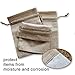 40 Pieces Burlap Bags with Drawstring, 5.4x3.7 inch Burlap Drawstring Gift Bag Jewelry Pouches for Wedding and Party Favors, DIY Craft, Presents, Christmas