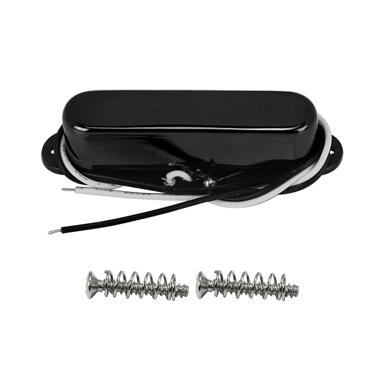 FLEOR Single Coil Pickup Guitar Neck Pickups 50mm Alnico 5 Magnet 7-8k for TL TE Electric Guitar Neck Parts, Black
