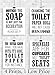 Original Bathroom Wall Art Set – Funny Typography 8x10 Photo Pictures for Bath Home Decor – Chic Affordable Gift – Unframed Poster Prints