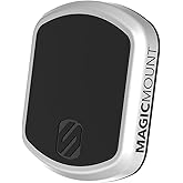 Scosche MPTFM MagicMount Pro Magnetic Car Phone Holder - Strong Magnet Mount for iPhone and Android - Secure Magnetic Flush Mount for Car Dashboard - Universal 360° Adjustable Mobile Cell Holder