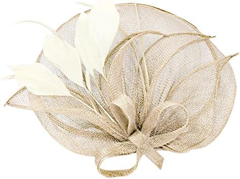 Elegant Ladies Banquet Cambric Billycock Hair Clip with Feather Fascinator