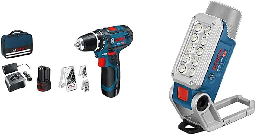 Bosch Professional 0 615 990 Gb0 Gsr 12v 15 12v System Perceuse Visseuse Sans Fil Bleu 06014a0000 12v System Lampe Led Sans Fil Gli 12v 330 330 Lumen 180 Min Ah Bleu Amazon Fr Bricolage