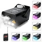Virhuck 500W Portable RC Fog Machine with Wireless Remote Control, Professional Smoke Machine