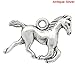 JGFinds Horse Charm Pendants for Equestrian Jewelry Making, Silver Tone, 95 Pack