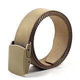 ALAIX Military Style Nylon Big & Tall Belt Cut-to-fit Double No Metal Buckles