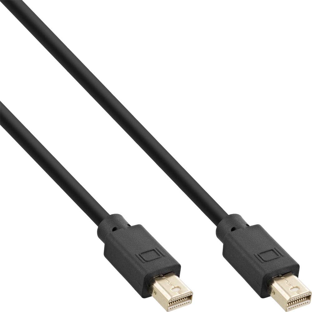 InLine® Mini DisplayPort 1.4 Cable Male/Male 1 m Black/Gold