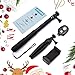 SYOSIN Selfie Stick, 3 in 1 Extendable Selfie Stick Tripod with Detachable Bluetooth Wireless Remote Lightweight Phone Holder (BK)