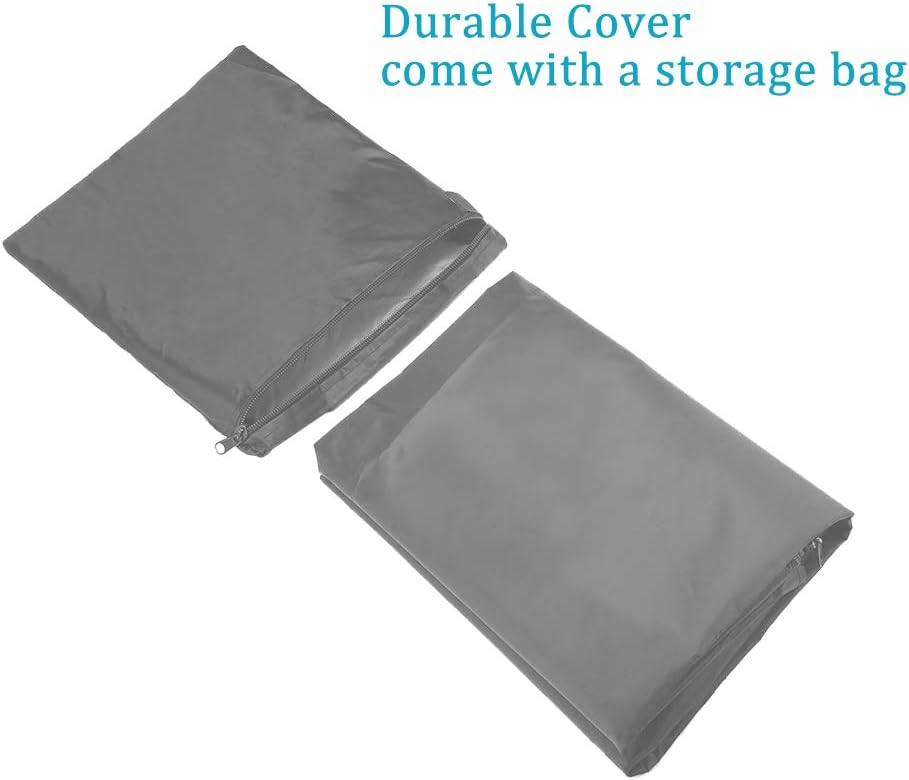 STARTWO Outdoor V Shaped Sectional Sofa Cover, Heavy Duty Waterproof Patio Sectional Furniture Set Covers Premium Durable Fabric Garden Couch Protector Designed with Windproof Straps Air Vent(Gray) : Garden & Outdoor