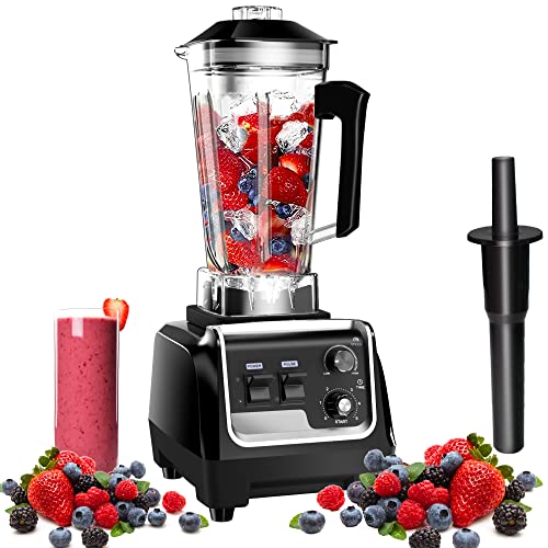 Professional Commercial Countertop Blender, Blenders for Kitchen 68 OZ Large Smoothie Blender
