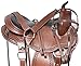 Acerugs GAITED TN Walking Horse Western Saddle TACK Set Premium Leather Bridle REINS Breast Collar (Brown, 16″)thumb 1