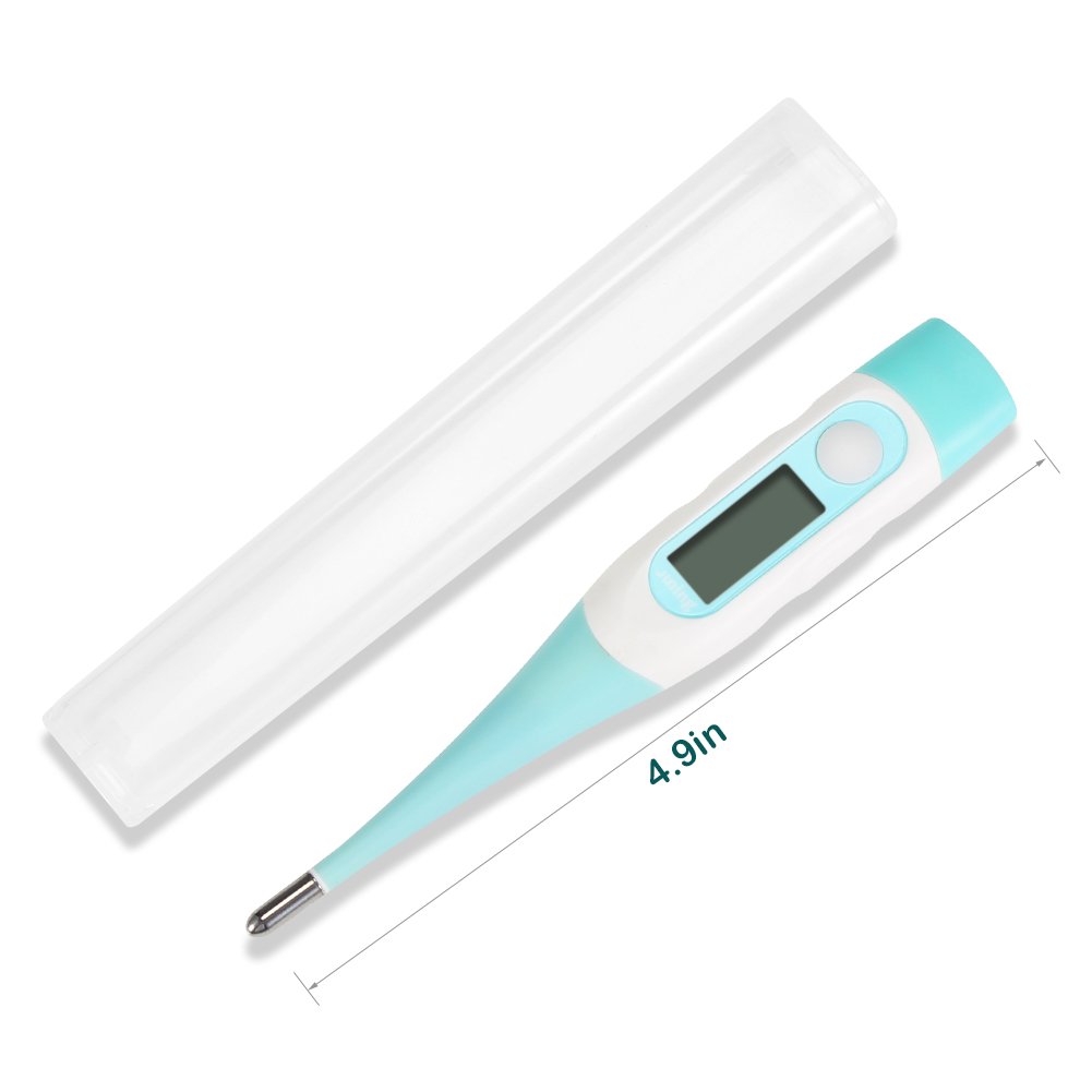 Digital Medical Thermometer - JUNING Oral Thermometer Temperature 30 Seconds Reading Easy Accurate and Rectal Thermometer for Children and Adults with Fever Indicator