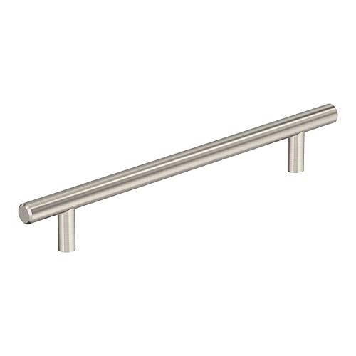 Amerock BP1178CSG9 Sterling Nickel Cabinet Pull | 7 inch (178mm) Center-to-Center Cabinet Hardware | Bar Pulls | Furniture Hardware | Drawer Pull
