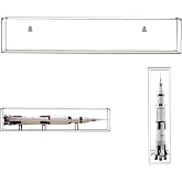 Acrylic Display Case for Lego 21309 92176 Space Rocket and Vehicles Can Be Installed on the Wall Photo Frame 43.31Lx7.87Wx7.87H inch(110x20x20 cm)(NOT Included The Model)