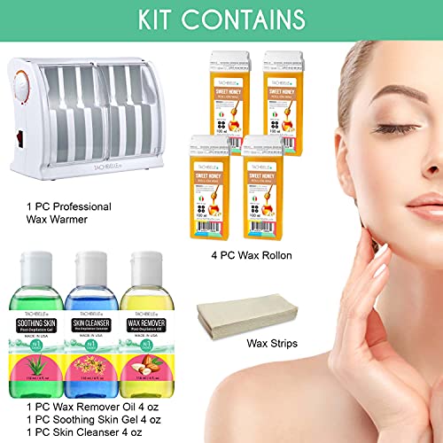 Tachibelle Professional Kit Ultimate 6 Cartridge Roll on Wax Warmer Heater For Hair Removal