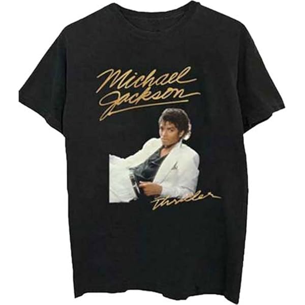 Michael Jackson 'Thriller' T-Shirt (2 Extra Large) Black