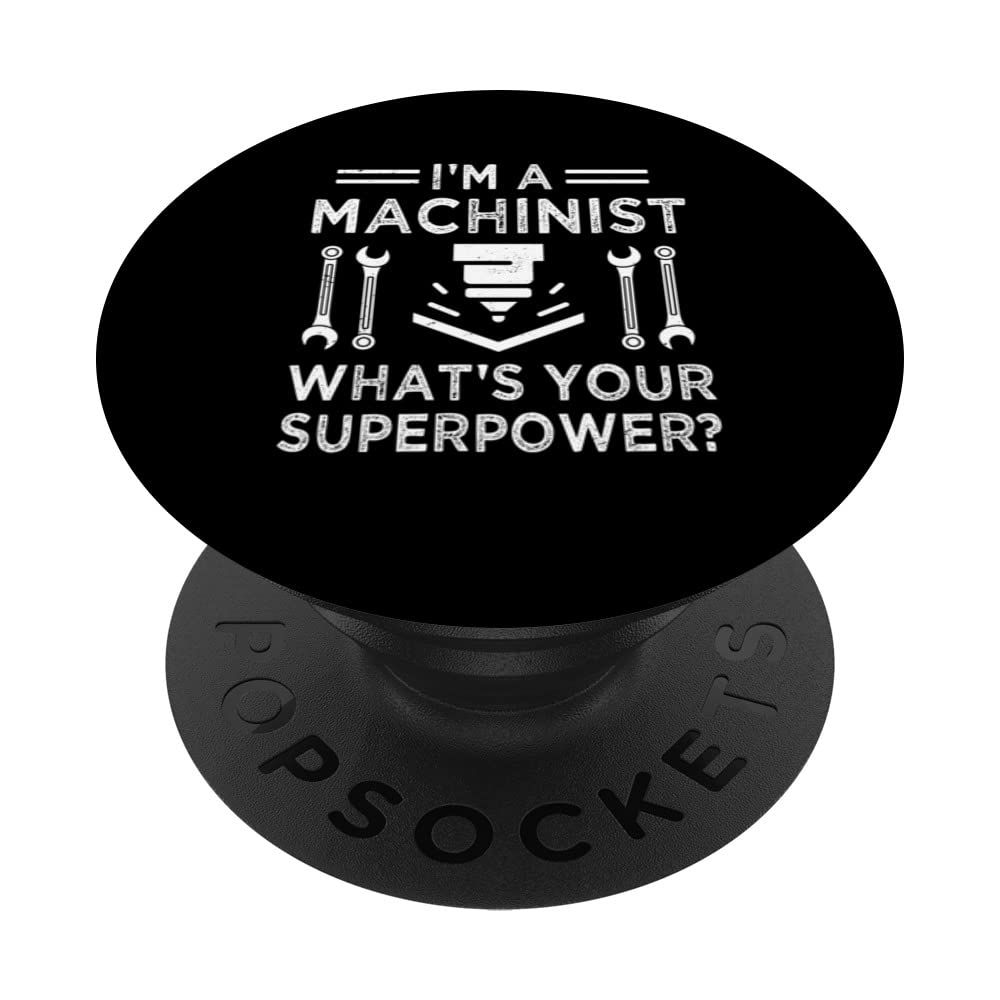 CNC Machinist - CNC Automation Expert CNC Machine Woker PopSockets Swappable PopGrip