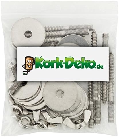 Stainless Steel Perch/Stand Self-Assembly Kit for Birds Cage (Grating) Mounted Suitable for bird cages and aviaries (40 pieces) by Kork-Deko (special insertion tool) - Image 5