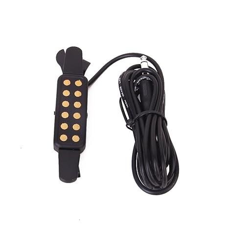 SODIAL(R) Schwarz Clip-On Acoustic Guitar Pickup Ton Amplify