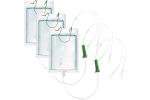 SNOWTING 3 Pieces Automatic Plant Watering Drip Bag Irrigation Device, Plant Water Drip Irrigation Kit with Adjustable Control Valve Switch for House Plants