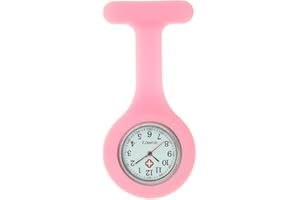 FOBTIME Nurse Watch Brooch Silicone with Pin Clip Glow in Dark Design Health Care Nurse Doctor Paramedic Medical Fob Watch