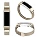 AK for Fitbit Alta HR Bands Milanese Stainless Steel Small Large Magnetic Closure, Adjustable Alta HR/Alta Accessories Metal Bands Straps for Fitbit Alta HR 2017/ Fitbit Alta 2016 (Champagne, Small)