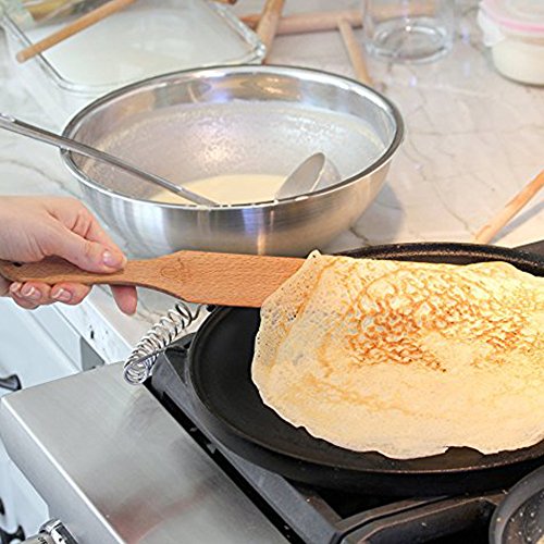 image for Sweetdecor 4 Pack Crepe Spreader and Spatula Set All Natural Beechwood