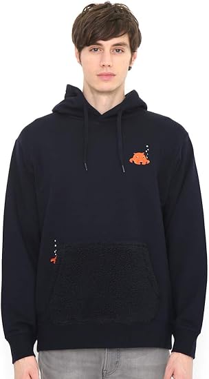 Amazon グラニフ Graniph ボア ポケット パーカー メンダコ ネイビー メンズ レディース M G103 G110 トレーナー パーカー 通販