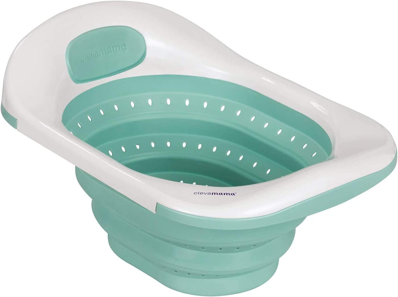Clevamama Clevabath The Baby Sink Bath Foldable Baby Bathtub for Travel and Home Soak Baby