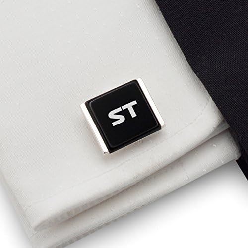 Gifts for Him, Custom cufflinks, Different font styles-Jedi Star Wars Porsche, Black Onyx stone 925 Silver, Gift Messaged, box, Handmade