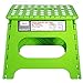 Acko Green 11 Inches Non Slip Folding Step Stool for Kids and Adults with Handle, Holds up to 250 LBS