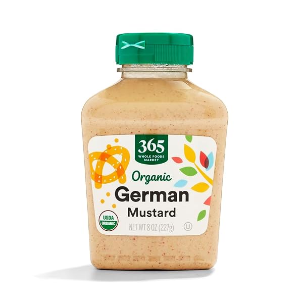 365 BY WHOLE FOODS MARKET, ORGANIC GERMAN MUSTARD, 8 OUNCE